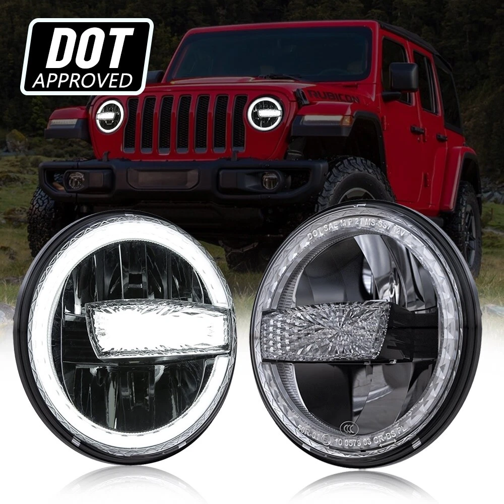 Led headlights jeep wrangler deals