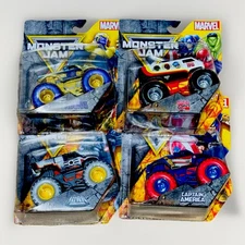 Monster Jam Marvel Series 5 Full Set Monster Trucks 1:64 Scale Toys Spin Master
