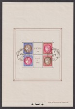 France 1937 YV Bloc 3 PEXIP CANC VF / CAT VALUE $450
