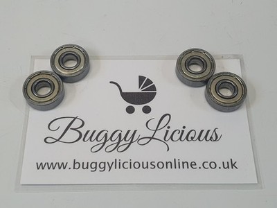 4 x neue Bugaboo Fox 1 2 & 3 Radlager / Kugellager vorne