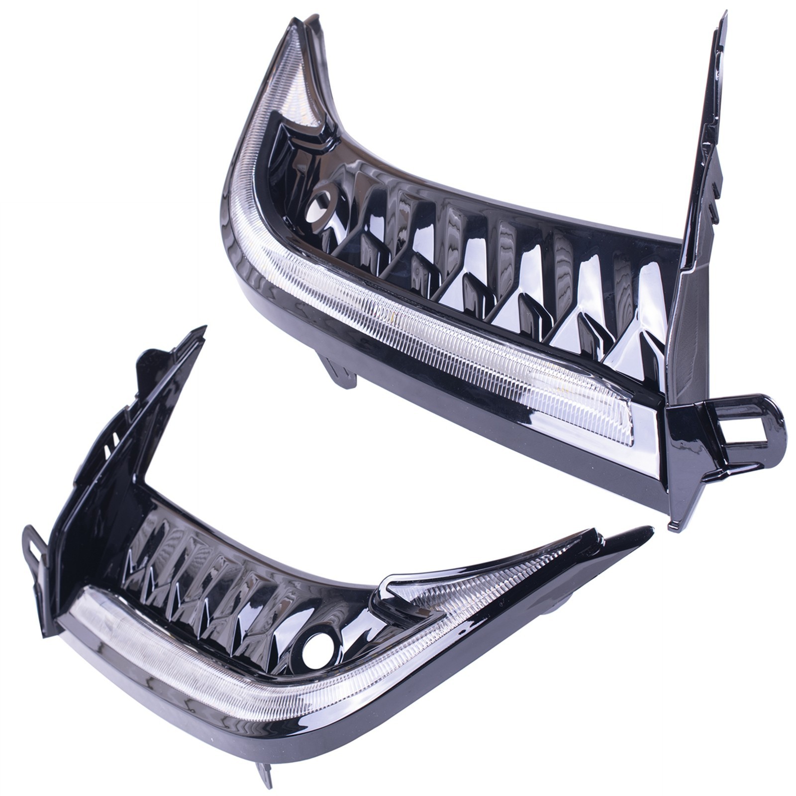 Pair Dual Color LED Fog Lights DRL Turn Signals For Toyota Camry SE XSE 2025+