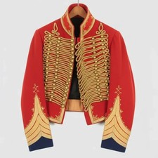 Military Dolman Hussar Jacket Napoleonic Uniform Tunic Pelisse Hendrix Jacket
