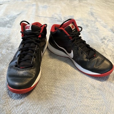 Nike Air Overplay IX Basketball Shoe Black/Red Size Men 8 Style 831572-004