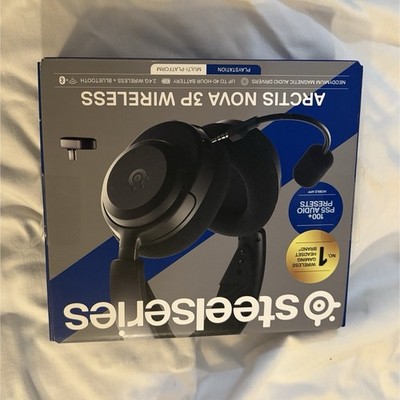 SteelSeries Arctis Nova 3P Wireless Headset Bluetooth 2.4G Boom Mic Black