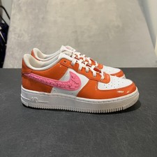 Nike Air Force 1 Low Shoes Youth 4Y Valentines Day Pink Love Hearts FD1031-600