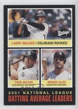 2002 Vintage League Leaders Larry Walker Moises Alou Todd Helton #272 HOF 0b5