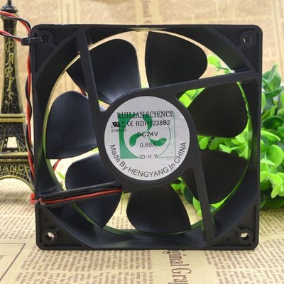 New RUILAN SCIENCE RDH1238B2 DC24V 0.60A 2-wire cooling fan *uq