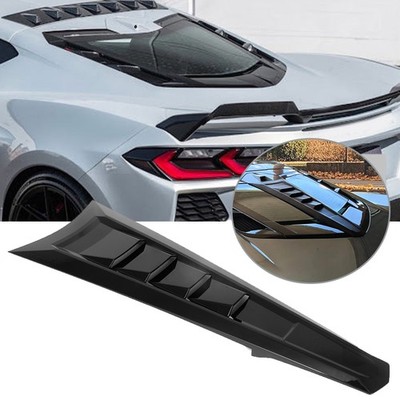 Gloss Black Rear Split Window Applique Louver Trim for Corvette C8 Coupe 2020-25