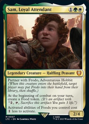 MTG Sam, Loyal Attendant [The Lord of the Rings: Tales of Middle-Earth Commander