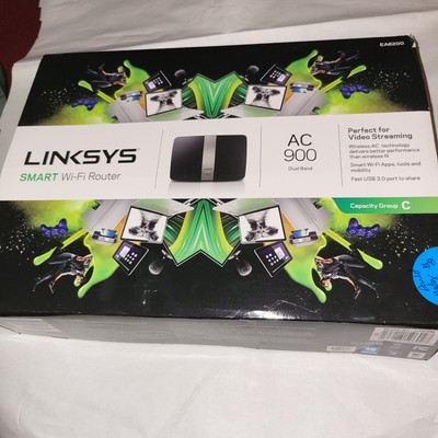 Linksys AC900 Wi-Fi Wireless Dual-Band+ Router, Smart Wi-Fi App Enabled.      F 