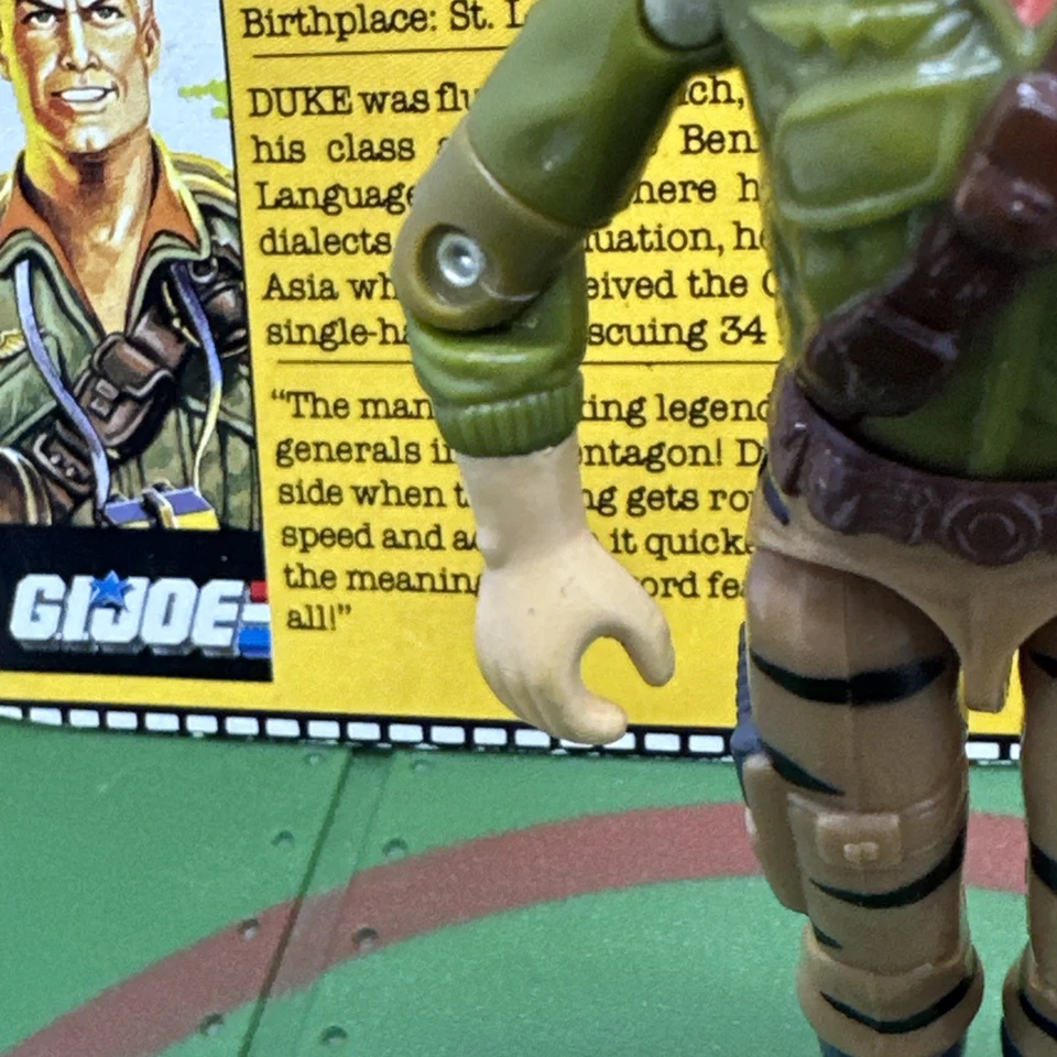 G.I. Joe Tiger Force Duke v2 Complete w/File Card 1988 ARAH Hasbro New O-Ring - Image 3 of 4