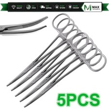 Kelly Hemostat Forceps Curved Locking Clamp Surgical Dental pinzas hemostaticas