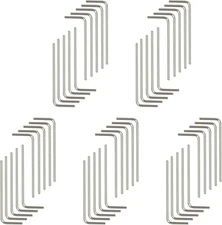 1.5mm Hex Key Wrench L Shaped Hexagon Head Repairing Tool 1.5mm, Sliver Tone 