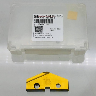 #ad #ad Allied Machine 154T 0200 Spade Drill Insert 4 Series T A Std Super Cobalt TiN $43.70