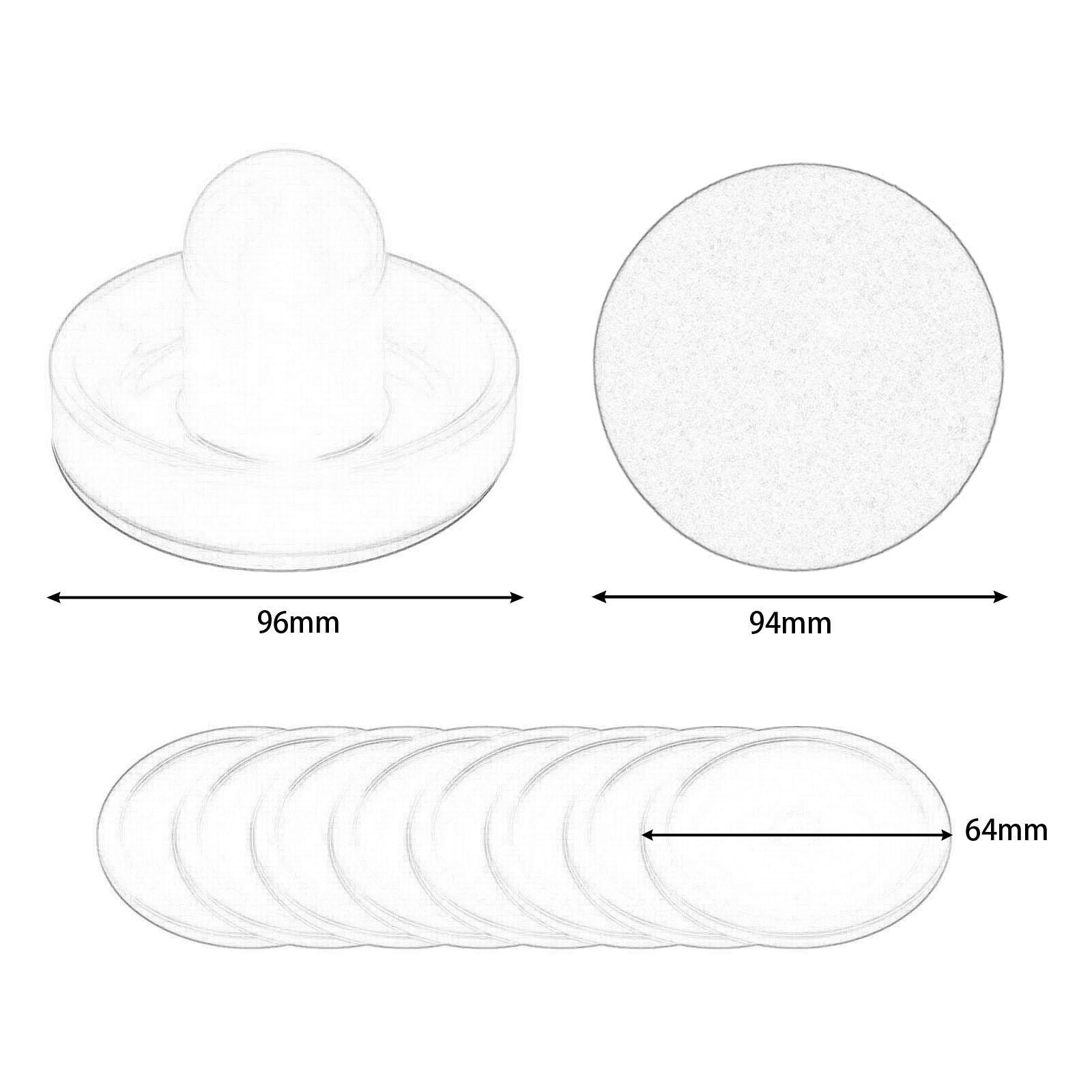 4 Air Hockey Pushers Air Hockey Paddles and 8 Pucks Accessories 2.5 inch Air