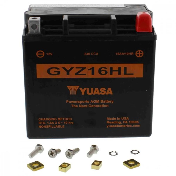 Yuasa Batterie GYZ16HL 12V FüR Harley Davidson XL 883 L Sportster Low, 2005-2010-image
