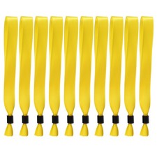 50 Pcs Cloth Event Wristband, Disposable Wrist Bands, Yellow