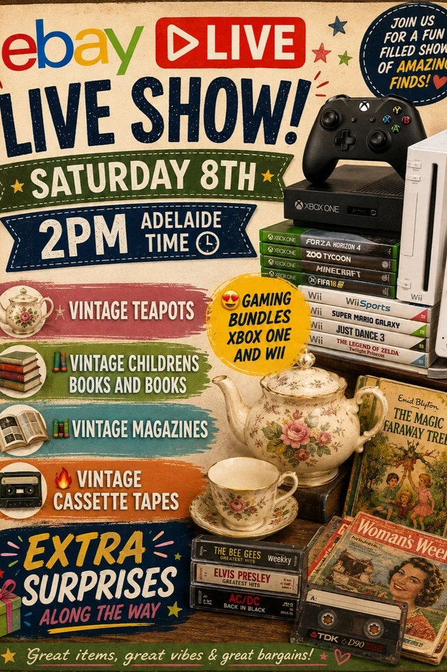 🔥🔥XBOX One Bundles Wii Bundles Vintage Books Vintage Teapots + More 🔥🔥