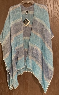Echo New York Scarf Shawl Poncho Womens One Size Delicate Guaze Boho Y2k