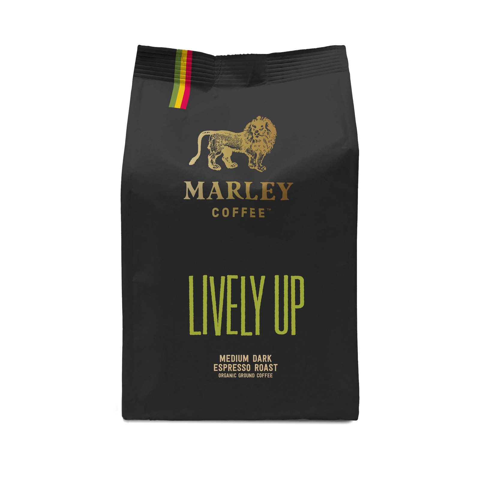 Lively Up Strong Dark Roast Organic Ground Coffee 227g Marley Coffee From The