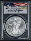 2017-W $1 Burnished American Silver Eagle PCGS SP69 - Michael Reagan Signature