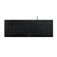 Cherry Stream Protect Tastatur Kabelgebunden, Schwarz