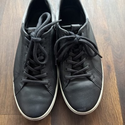 Sneakers Black Ecco Soft 7 Street Leather Stylish Danish Design Men 9-9.5