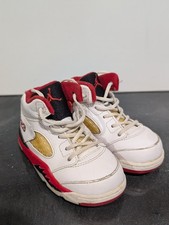 Jordan 5 Retro Fire Red Shoes Youth Size 6C 440890-120 Toddler OG