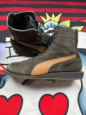 RARE Puma 70s Ex Weltmeister hi-top sneakers Size 10US