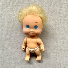 VINTAGE 1990 TYCO QUINTS BLONDE SHORT HAIR BABY DOLL 3” TALL