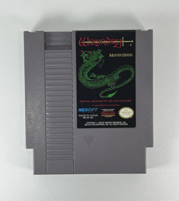 Wizardry: Master's Series Nintendo NES Cartridge/Sleeve Only Play Tested NEXOFT