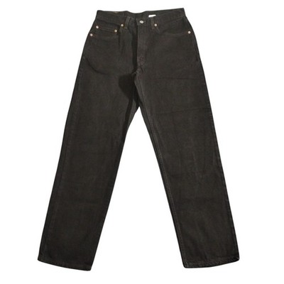 Levis Jeans Herren 33x31 Schwarz Denim 550 Relaxed Straight Batwing Vintage Y2K Dark