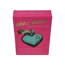 Ahh!-larm Super Loud Personal Alarm Panic Button Glitter 115 Decibel Siren