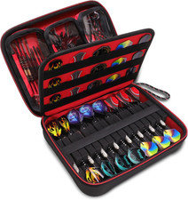 XL Semi-Hard Shell Dart Case for 15-Piece Set with Locking Foam Design