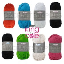 Big Value Recycled Dishcloth Cotton Yarn Knitting Wool King Cole Crochet 100g