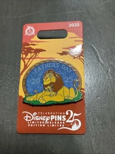 Disney Parks 2025 Father’s Day The Lion King Mufasa & Simba LR Pin New