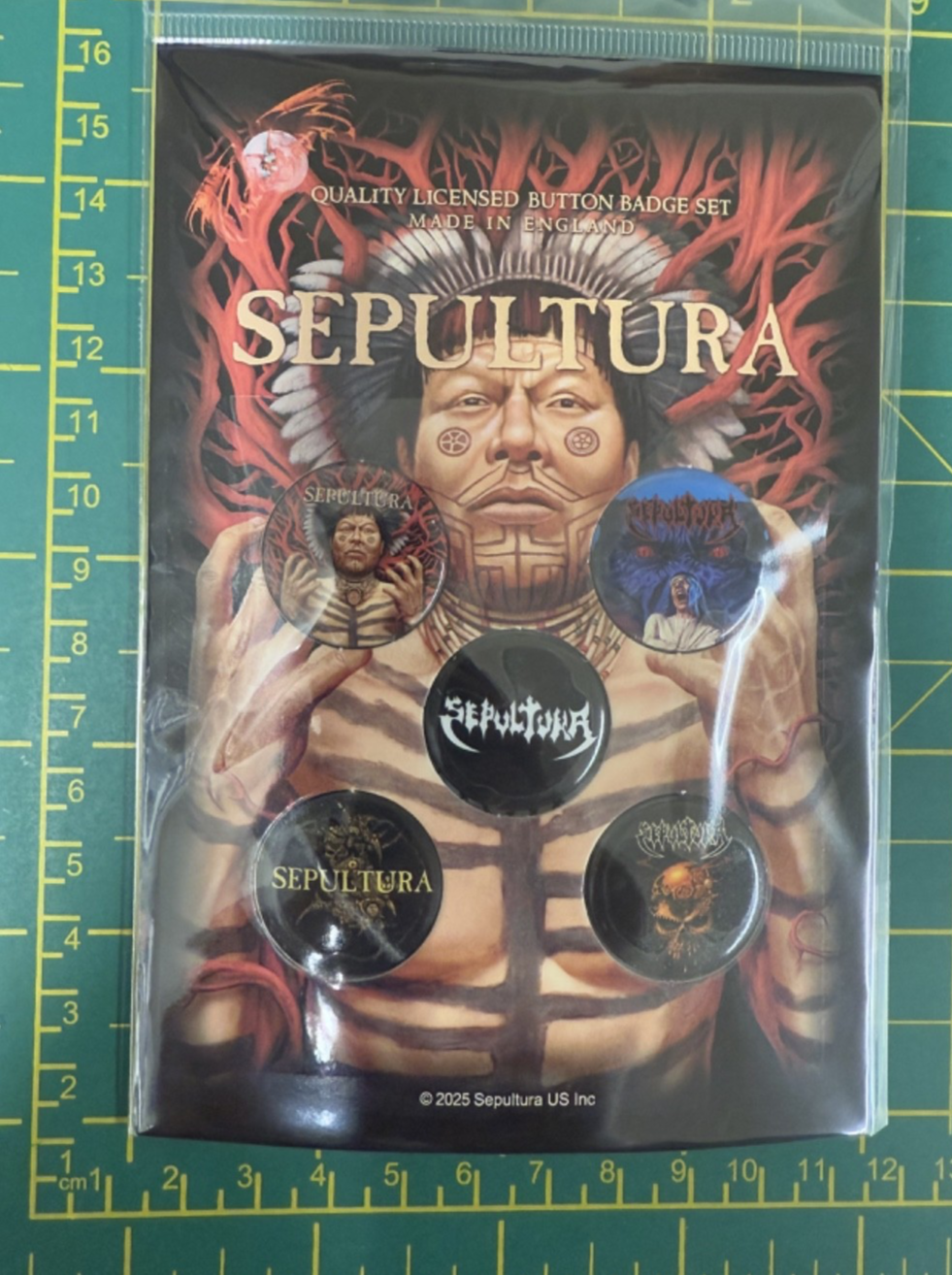 Sepultura Roots 5 Button Badge Pack Officially Licensed