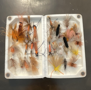 Morel Fly Fishing Fly Box with Assorted Fly Fishing Flies Assortment