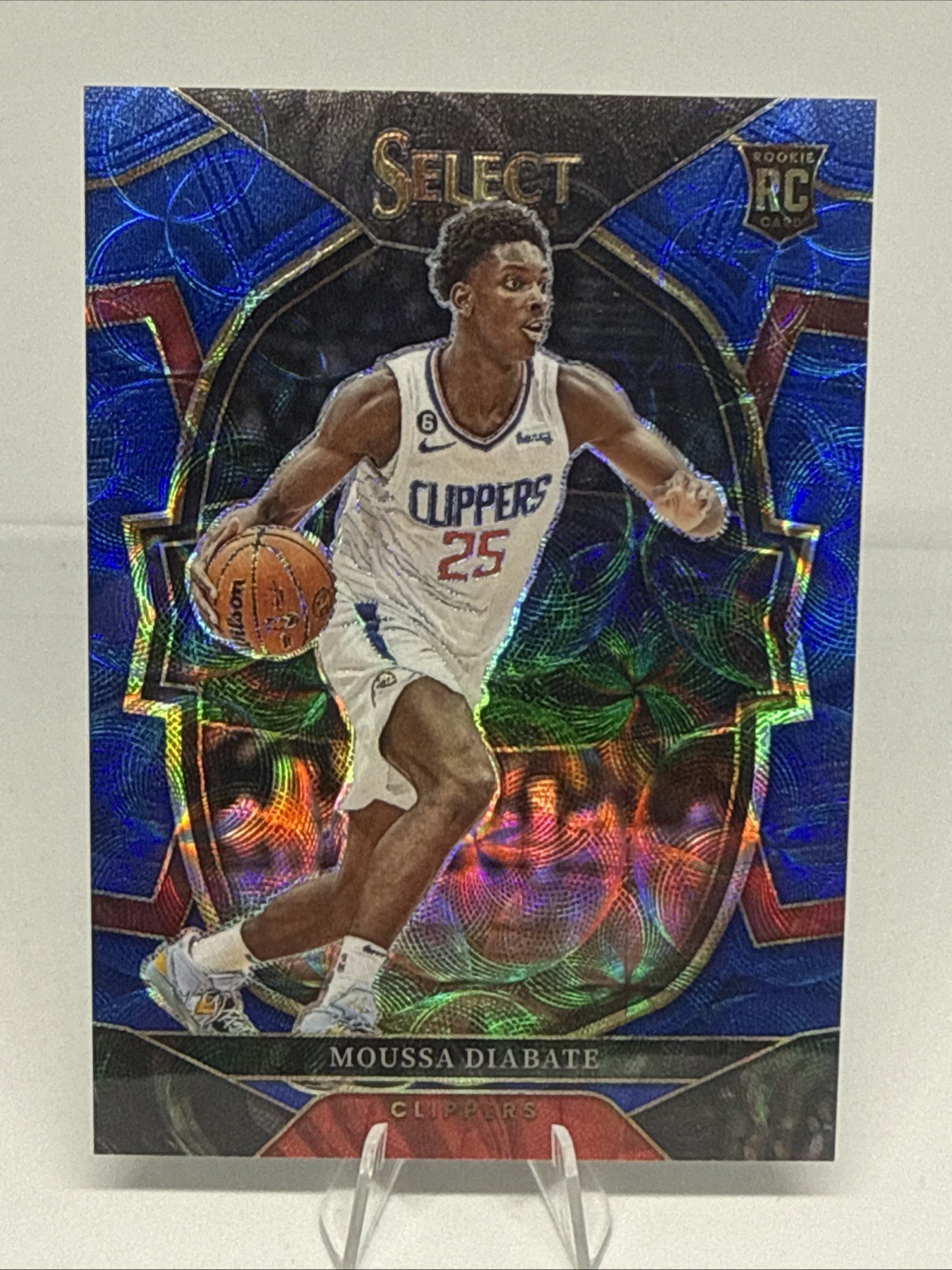 2022-23 Panini Select Basketball Moussa Diabate Rookie Blue Scope 63/249 #92