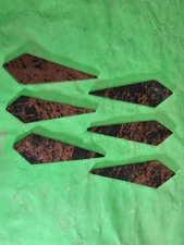 Lot of 6 Mahogany Obsidian Lancelot Flint Knapping Preforms