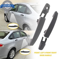 2pcs Front Leftright Exterior Outer Door Handle Black For Ford Focus 2008-11