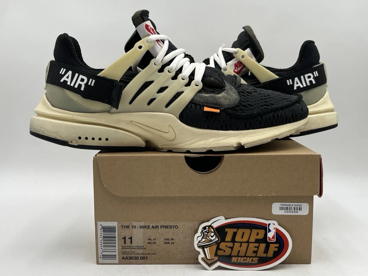 Preços baixos em Nike Air Presto x Off-White Low The Ten | eBay