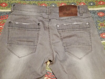 GLENFIELD Herren Stretch Jeans - Steingrau - Gr.L-46 - Gebraucht