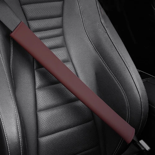 Universal PU Leather Seat Belt Set Cover Long Shoulder Pad Strap Protector 5Pcs - Bild 17 von 27