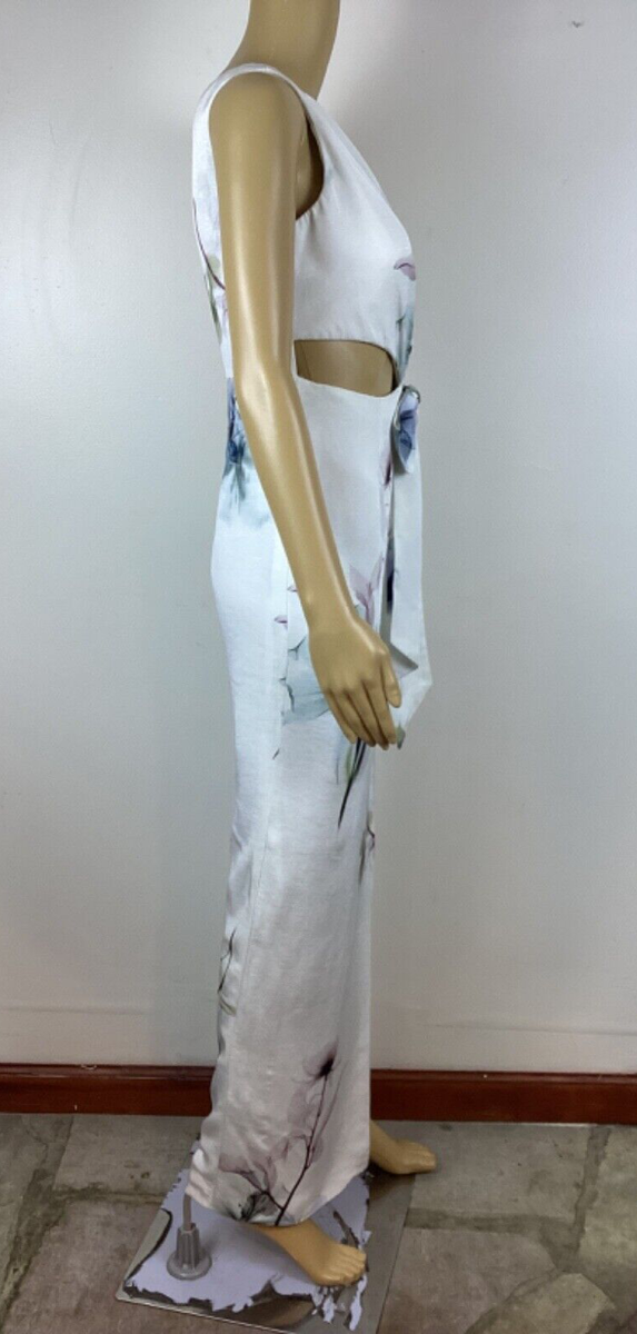 ml monique lhuillier floral one shoulder dress ML Monique Lhuillier Floral One-Shoulder Mini Dress NWT size 6