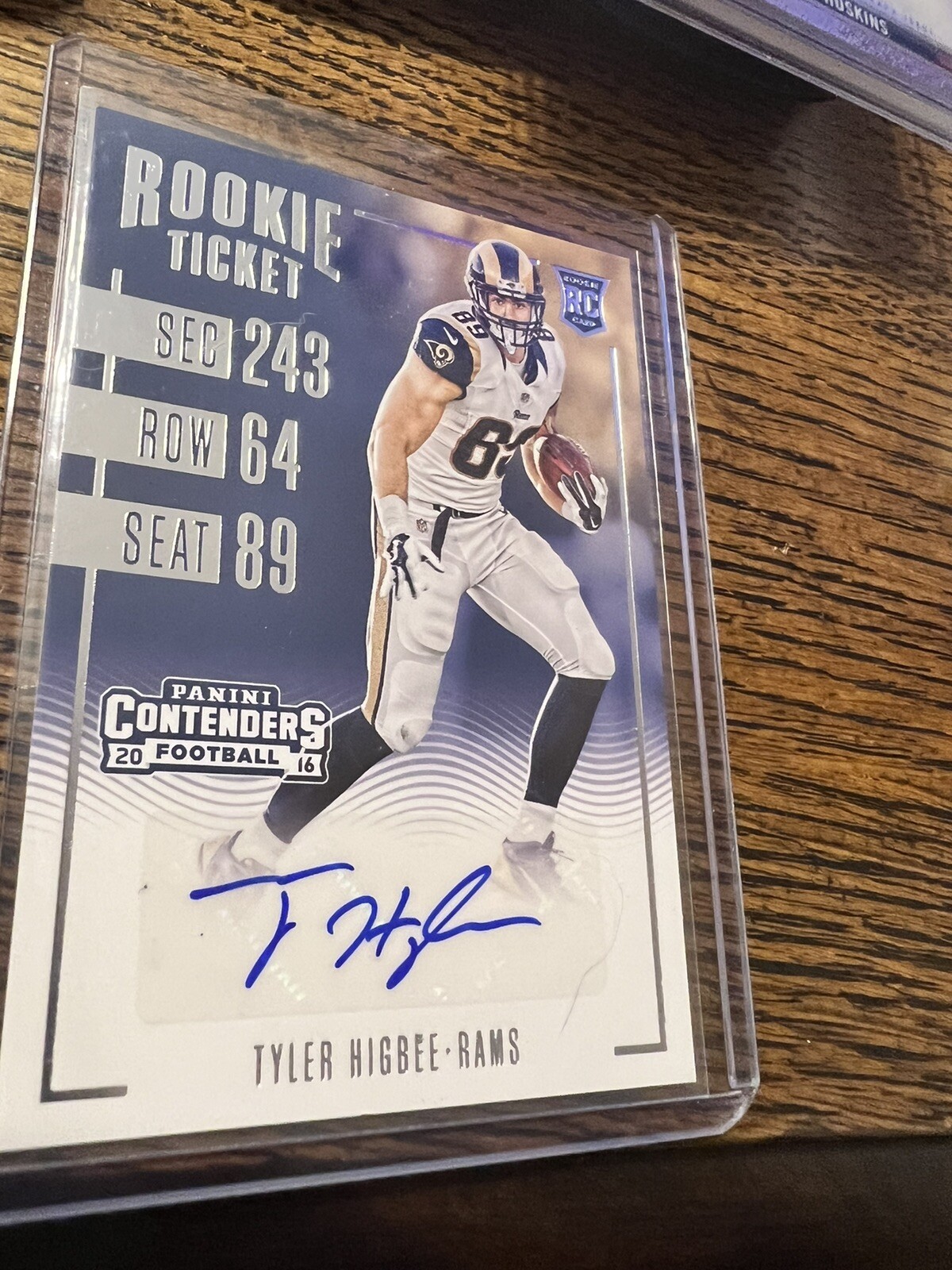 2016 Panini Contenders Rookie Ticket Tyler Higbee #127 Rookie Auto RC