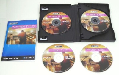 EMU E-MU Sampler Sound sampling 4x CD ROM Emulator-X Vintage Pro Collection