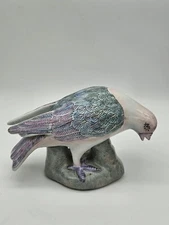 Vintage WBI Ceramic Porcelain Dove Pigeon Pastel China Hand Painted Circa 1950’s