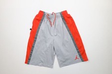 Nike Air Jordan Mens Small Distressed Color Block Gym Basketball Shorts Gray