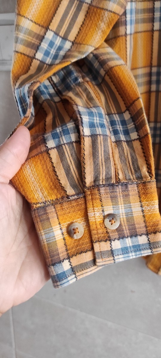 サ*ん様 80,s Marlboro オンブレ　チェックシャツ VTG Marlboro Classics Flannel Shirt 80s Heavy Textured Western